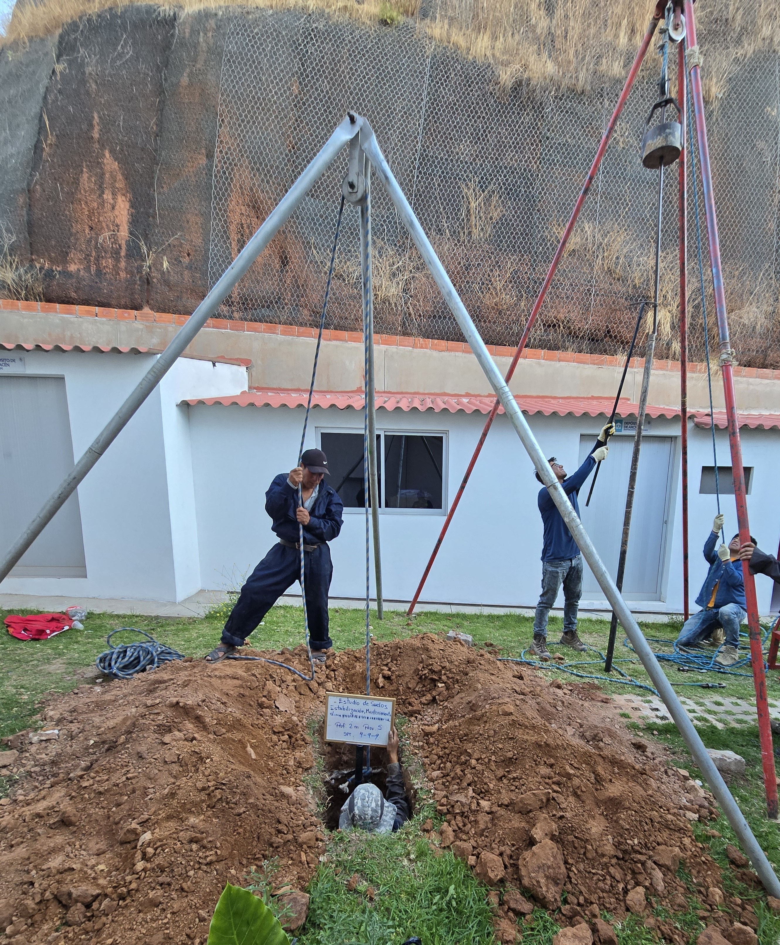 Trabajos de ensayo SPT en campo
